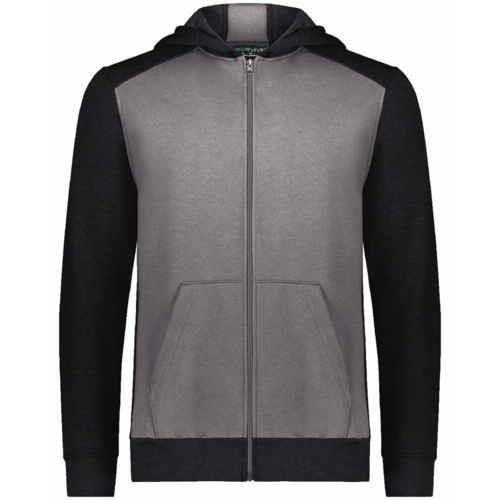 Youth Eco Revive™ Three-Season Triblend Fleece Full-Zip Hooded Sweatshirt Thumbnail