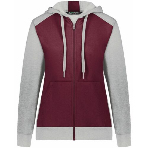 Women's Eco Revive™ Three-Season Triblend Fleece Full-Zip Hooded Sweatshirt Thumbnail