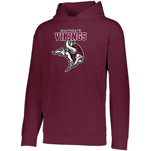 Youth Wicking  Fleece Hoodie Thumbnail