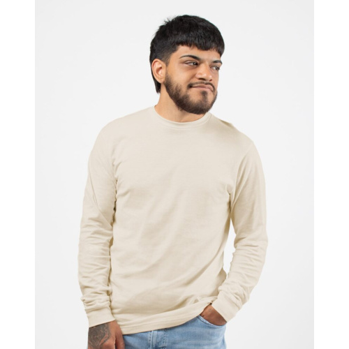 Unisex Fine Jersey Long Sleeve T-Shirt Thumbnail