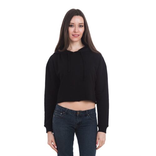 Women's Cropped Fleece Hooded Sweatshirt Thumbnail