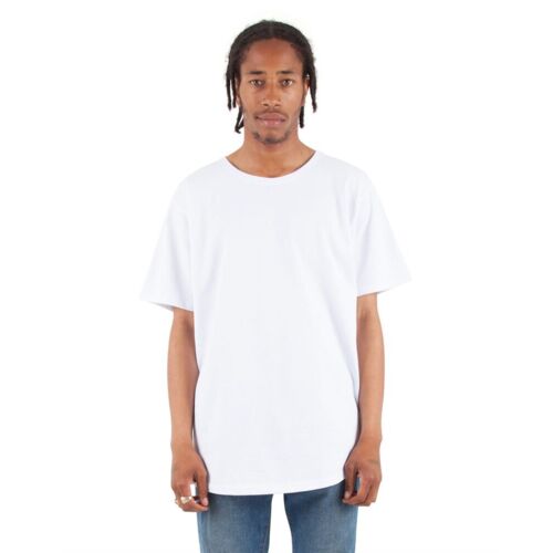 Unisex Curved Hem Long T-Shirt Thumbnail
