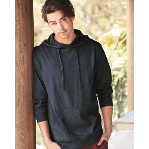 Unisex Lightweight Hooded Pullover T-Shirt Thumbnail