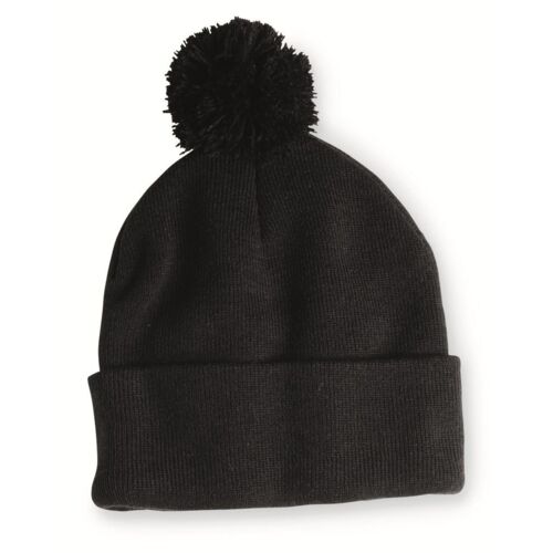 12" Pom-Pom Cuffed Beanie Thumbnail