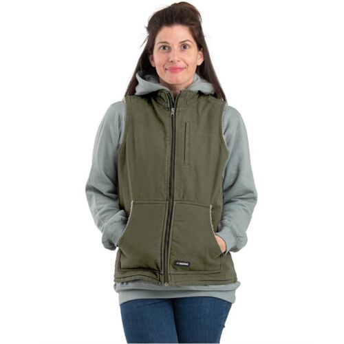 Women's Sherpa-Lined Softstone Duck Vest Thumbnail