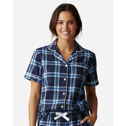 Women's Boxy Flannel Shirt Thumbnail