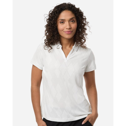 Women's Textured Jacquard Polo Thumbnail