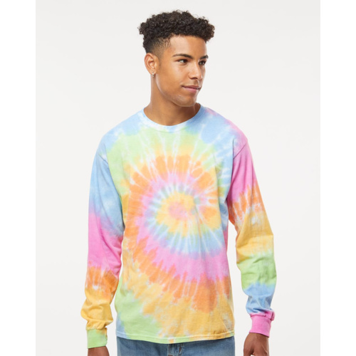 Unisex Tie-Dyed Long Sleeve T-Shirt Thumbnail