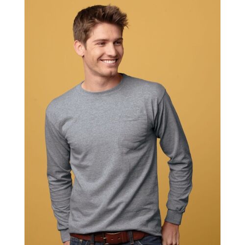 Unisex Union-Made Long Sleeve Pocket T-Shirt Thumbnail