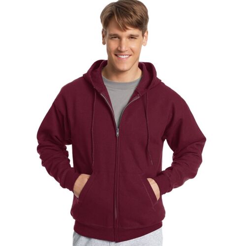 Unisex EcoSmart® Full-Zip Hooded Sweatshirt Thumbnail