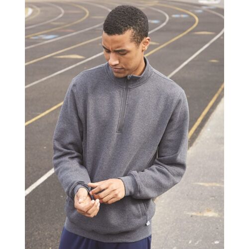Unisex Dri Power® Quarter-Zip Cadet Collar Sweatshirt Thumbnail