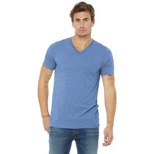 Unisex Triblend Short Sleeve V Neck Tee Thumbnail