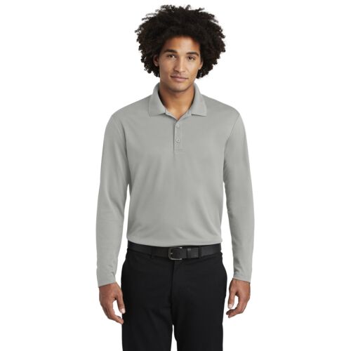 PosiCharge ® RacerMesh ® Long Sleeve Polo Thumbnail