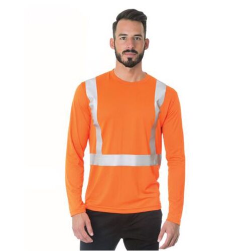 Men's USA-Made Hi-Visibility Long Sleeve Performance T-Shirt Thumbnail