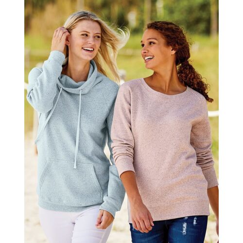 Women’s Space-Dyed Cowl Neck Sweatshirt Thumbnail
