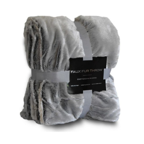 Faux Fur Throw Blanket Thumbnail